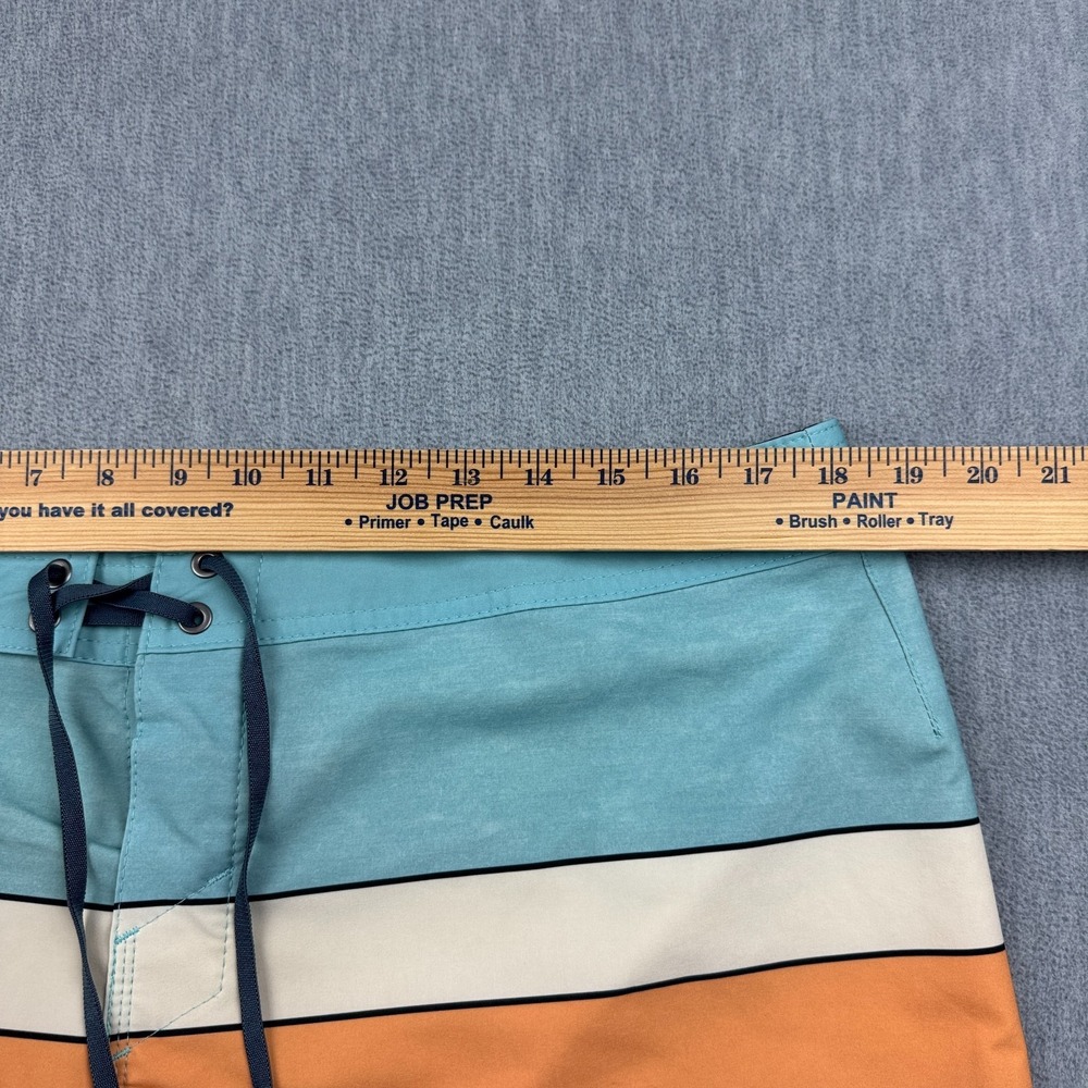 O'Neill Board Shorts Men 36 Blue Stripe Hyperfreak Heist Line Swim Beach Trunks - Picture 9 of 14